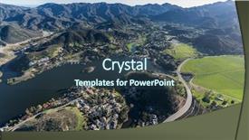  Presentation with hidden - Beautiful theme featuring aerial view of lake sherwood backdrop and a tawny brown colored foreground