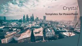  Presentation with paul - PPT theme having aerial-view-of-london background and a lemonade colored foreground