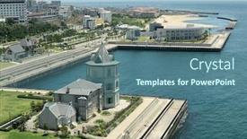  Presentation with park - Theme enhanced with aerial-view-of-maiko-park background and a ocean colored foreground