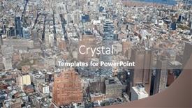  Presentation with america - Presentation theme having aerial-view-of-manhattan-new background and a gray colored foreground