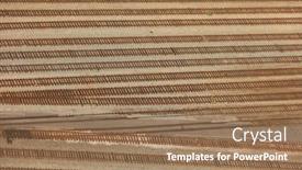  Presentation with tracks - Audience pleasing theme consisting of aerial-view-of-many-train backdrop and a coral colored foreground