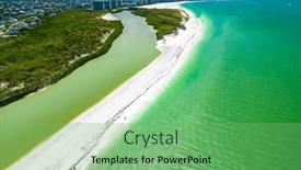  Presentation with florida beach - Presentation design with aerial-view-of-marco-island and a seafoam green colored foreground