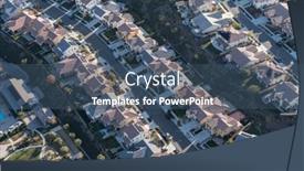  Presentation with neighborhood - Slide deck consisting of aerial-view-of-modern-suburban background and a ocean colored foreground