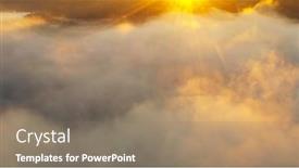  Presentation with forest morning - Slide deck featuring aerial-view-of-morning-forest background and a coral colored foreground