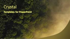  Presentation with mystic - Slide deck with aerial-view-of-morning-forest background and a wine colored foreground