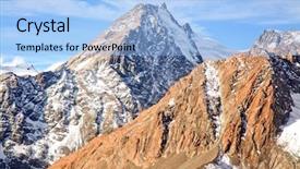  Presentation with aerial view of cape town - Presentation theme with aerial view of mountain cook background and a light blue colored foreground