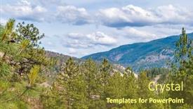  Presentation with british columbia - Slide deck enhanced with aerial-view-of-mountains background and a tawny brown colored foreground