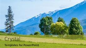  Presentation with british columbia - Beautiful slide deck featuring aerial-view-of-mountains backdrop and a yellow colored foreground