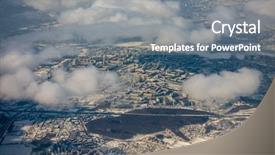  Presentation with multi - PPT theme with aerial view of multi storey background and a gray colored foreground