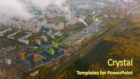  Presentation with multi - Amazing PPT layouts having aerial view of multi storey backdrop and a  colored foreground