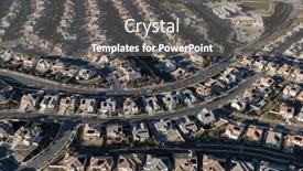  Presentation with los angeles - Slides with aerial-view-of-newly-built background and a gray colored foreground