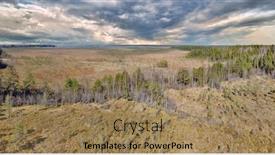  Presentation with swamp - Cool new slide set with aerial-view-of-northern-peat backdrop and a coral colored foreground