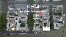  Presentation with city of chicago aerial view - Beautiful PPT layouts featuring aerial view of odessa ukraine backdrop and a  colored foreground