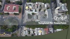  Presentation with aerial view of cape town - Slides having aerial view of odessa ukraine background and a  colored foreground