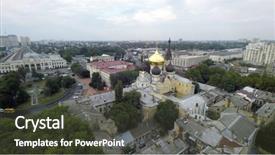  Presentation with ukraine - Presentation having aerial view of odessa ukraine background and a  colored foreground