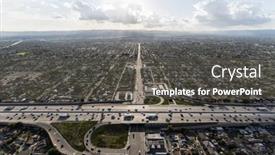  Presentation with interstate freeway - Theme with aerial-view-of-osborne-street background and a dark gray colored foreground
