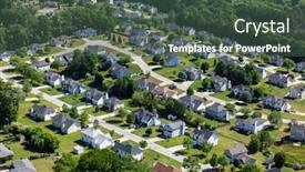  Presentation with middle class - PPT layouts consisting of aerial-view-of-pleasant-middle background and a ocean colored foreground