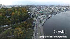  Presentation with ukraine - PPT layouts enhanced with aerial-view-of-podol background and a dark gray colored foreground