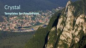  Presentation with view of the vinales valley - Amazing slide deck having busteni - aerial view of prahova valley backdrop and a ocean colored foreground