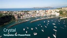  Presentation with italy - Beautiful slide deck featuring aerial-view-of-procida-island backdrop and a ocean colored foreground