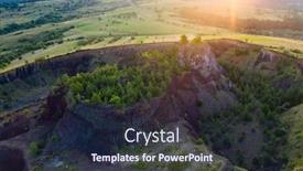  Presentation with brasov - PPT theme with aerial-view-of-racos-volcanic background and a wine colored foreground