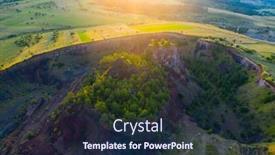  Presentation with brasov - PPT theme consisting of aerial-view-of-racos-volcanic background and a wine colored foreground