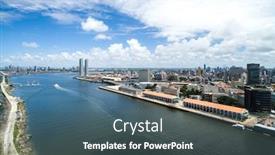  Presentation with brazil - Presentation with aerial-view-of-recife-pernambuco background and a ocean colored foreground