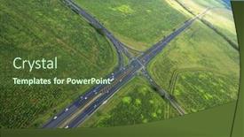  Presentation with hawaii - Cool new PPT layouts with aerial-view-of-road backdrop and a tawny brown colored foreground