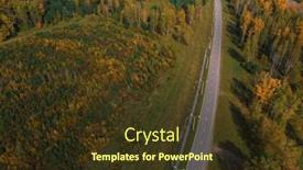  Presentation with road yellow - Colorful slides enhanced with aerial-view-of-road backdrop and a tawny brown colored foreground