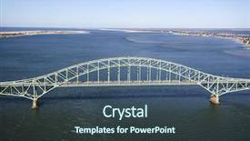  Presentation with moses - PPT theme having aerial view of robert moses background and a ocean colored foreground