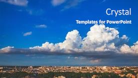  Presentation with rome italy - Presentation having aerial-view-of-rome-historic background and a cobalt blue colored foreground