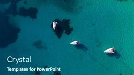  Presentation with sail - Presentation featuring aerial-view-of-sail-boats background and a ocean colored foreground
