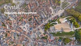  Presentation with saint - Beautiful slides featuring aerial-view-of-saint-aignan backdrop and a gray colored foreground