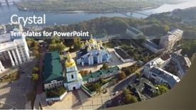  Presentation with saint - PPT theme having aerial view of saint michael background and a  colored foreground