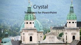  Presentation with salzburg - Presentation design consisting of solar energy - aerial view from a plane background and a dark gray colored foreground.