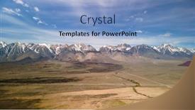  Presentation with scenic - Slides consisting of aerial-view-of-scenic-owens background and a light blue colored foreground