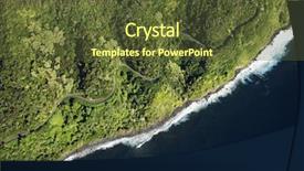  Presentation with maui - Audience pleasing presentation theme consisting of aerial view of scenic road backdrop and a tawny brown colored foreground