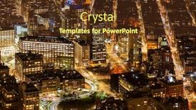  Presentation with new york city - Beautiful slide deck featuring aerial-view-of-soho-chinatown backdrop and a tawny brown colored foreground