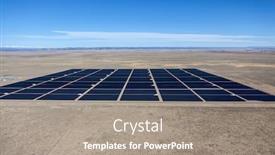  Presentation with solar power - Slide set featuring aerial-view-of-solar-power background and a gray colored foreground