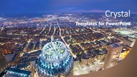  Presentation with boston - Cool new PPT theme with aerial-view-of-south-end backdrop and a teal colored foreground