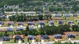  Presentation with united states - Presentation design featuring aerial-view-of-spacious-attractive background and a ocean colored foreground