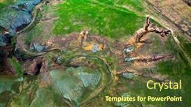  Presentation with spectacular - Slide deck having aerial-view-of-spectacular-earth background and a tawny brown colored foreground