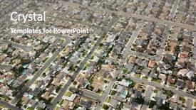  Presentation with neighborhood - Presentation theme with aerial view of sprawling southern background and a gray colored foreground