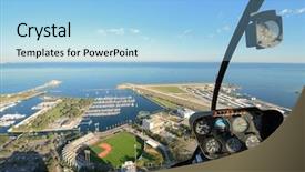  Presentation with aerial - Cool new theme with aerial view of st petersburg backdrop and a light blue colored foreground