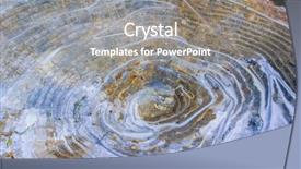  Presentation with stone quarry - Audience pleasing PPT theme consisting of aerial view of stone quarry backdrop and a gray colored foreground