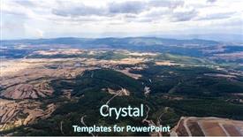  Presentation with stone quarry - PPT layouts with aerial view of stone quarry background and a  colored foreground