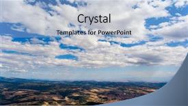  Presentation with stone quarry - Theme with aerial view of stone quarry background and a light blue colored foreground