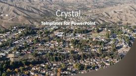  Presentation with community - PPT layouts with aerial-view-of-suburban-sprawl background and a  colored foreground