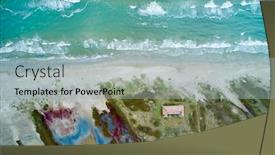  Presentation with region - Beautiful PPT theme featuring aerial-view-of-sulina-region backdrop and a light blue colored foreground