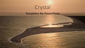  Presentation with north carolina - Amazing presentation theme having aerial view of sun over atlantic ocean and shoreline of bald head island north carolina backdrop and a coral colored foreground